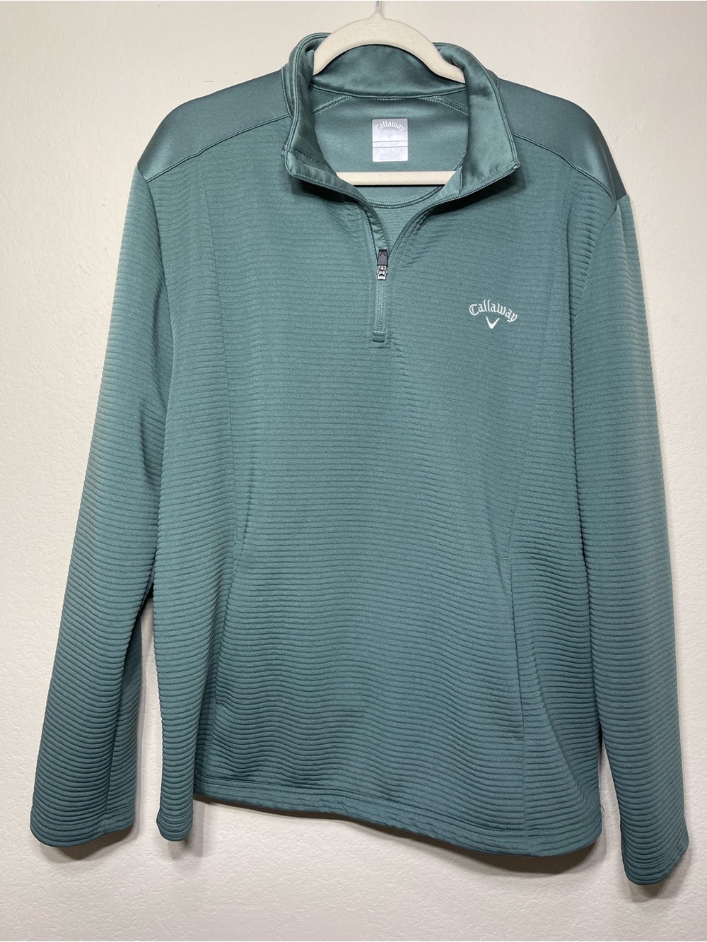 Callaway Opti-Dri Men’s Golf 1/4 Zip Pullover Teal Size Large